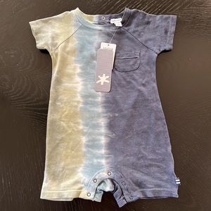 NWT Splendid Tie Dye Boys Romper Size 6-9 Months